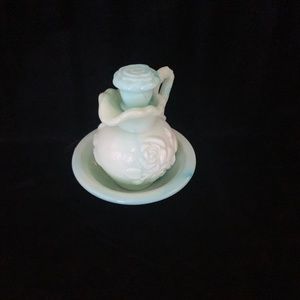 Vintage Avon Victorian Creamer, Jadeite